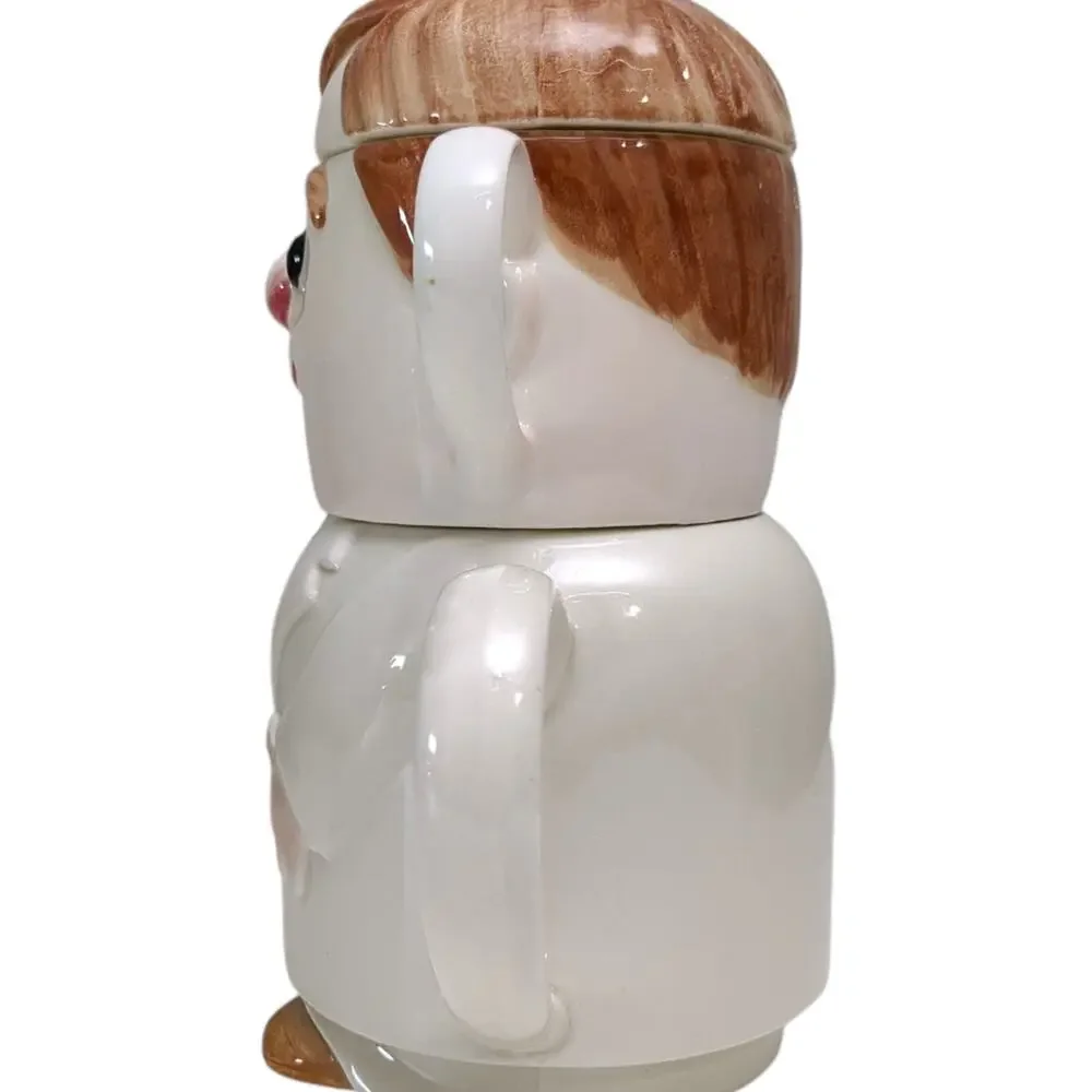 Teapot Cup ENESCO 3 Piece Dentist Doctor Man in White Coat Stacked 8